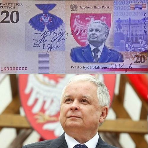 kaczynski lech banknot