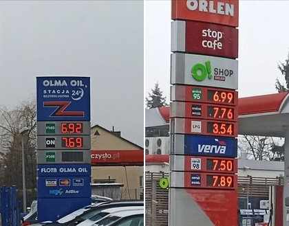ceny paliw 9 03 2022