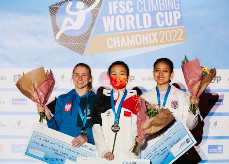 220709 IFSC News Team China claims double gold Speed win in Chamonix 01