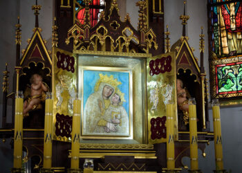 Obraz Matki Bożej Bruśnickiej - czczonej w tajemnicy Jej Wniebowzięcia