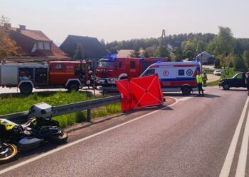 Wypadek w Siekierczynie fot. Komenda Powiatowa Policji w Limanowej
