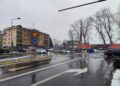 Tymczasowe rondo na skrzyżowaniu ulic: Krakowskiej, Narutowicza i Sikorskiego