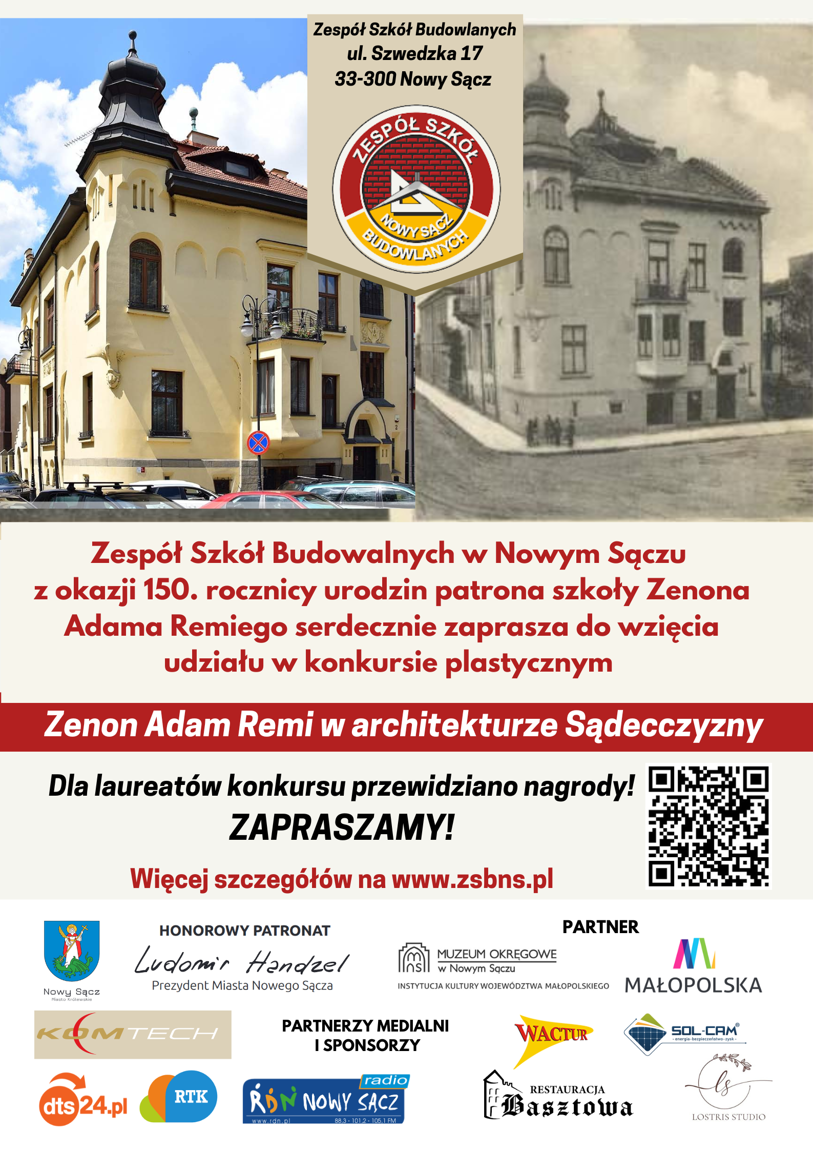 PLAKAT KONKURSU ZENON ADAM REMIIW ARCHITEKTURZE SADECCZYZNY 1