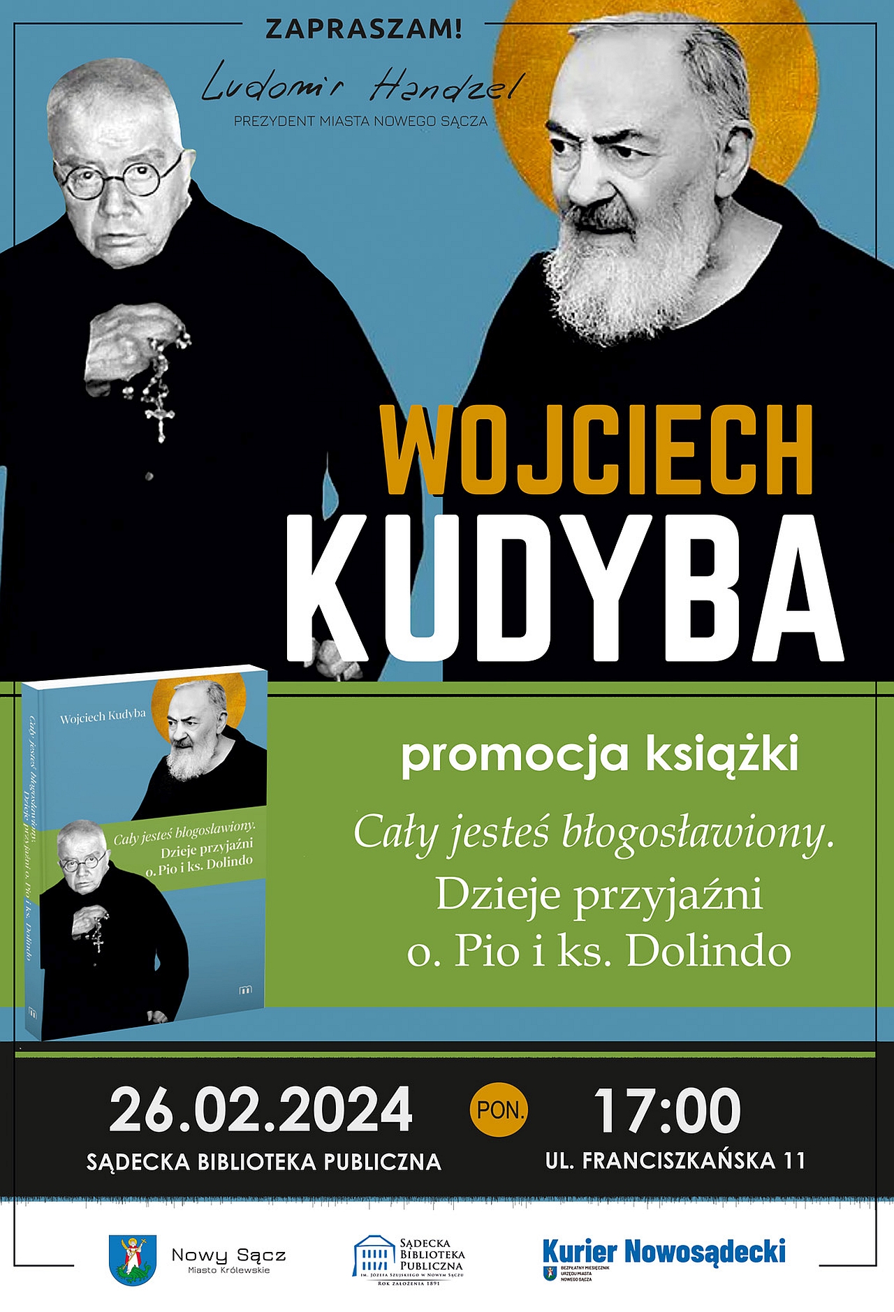Wojciech Kudyba 2024 promocja ksiazki plakat