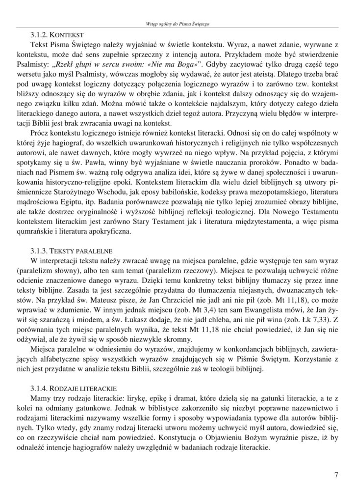 Hermeneutyka Biblijna 07