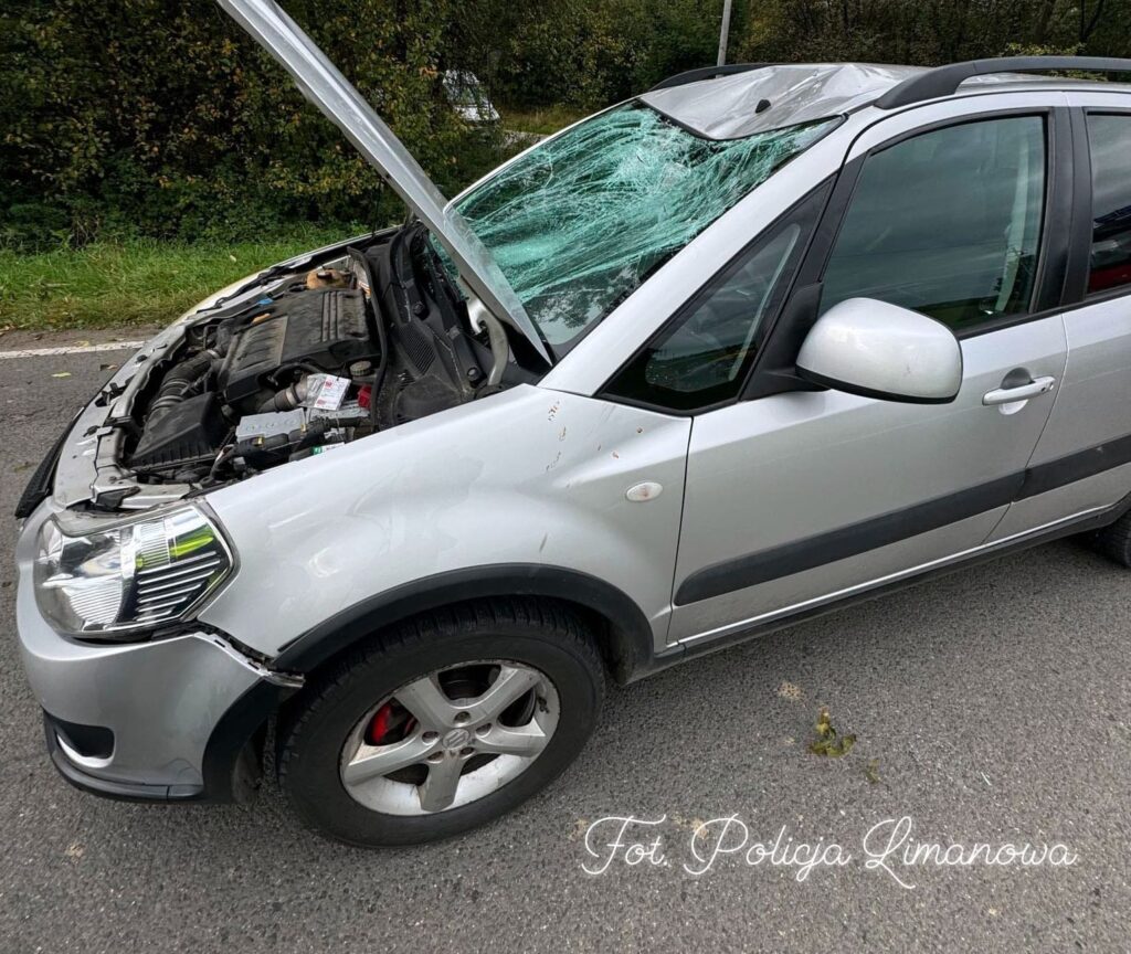 wypadek janowice hulajnoga policja limanowa2