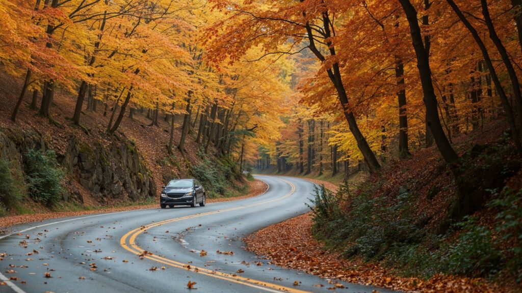 beautiful natural autumn scene