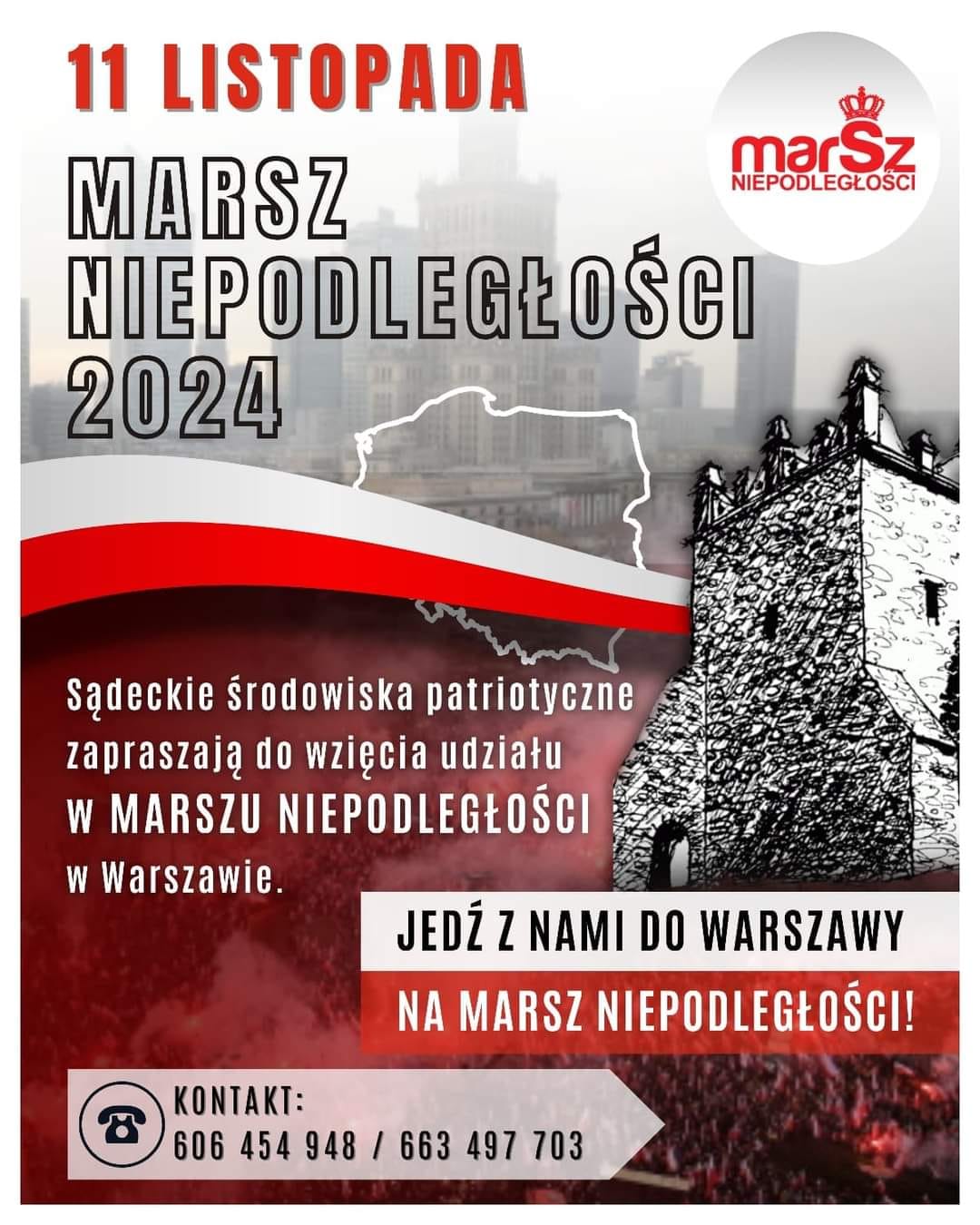 plakat marsz niepodleglosci