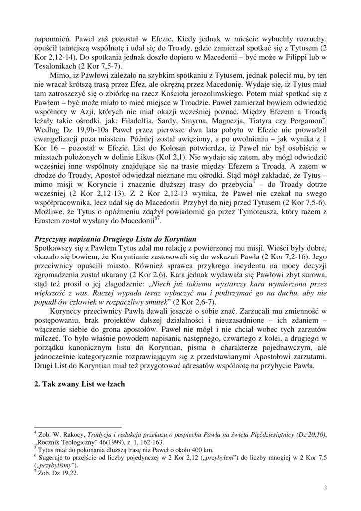 II list do koryntian 2
