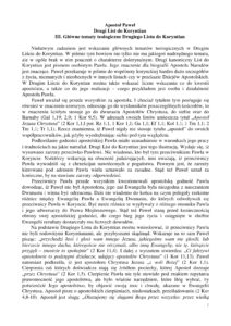 II list do koryntian teologia 1