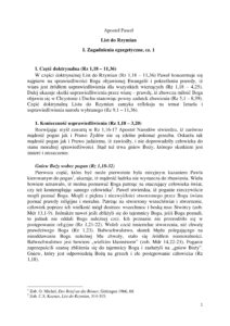 List do Rzymian cz3 1