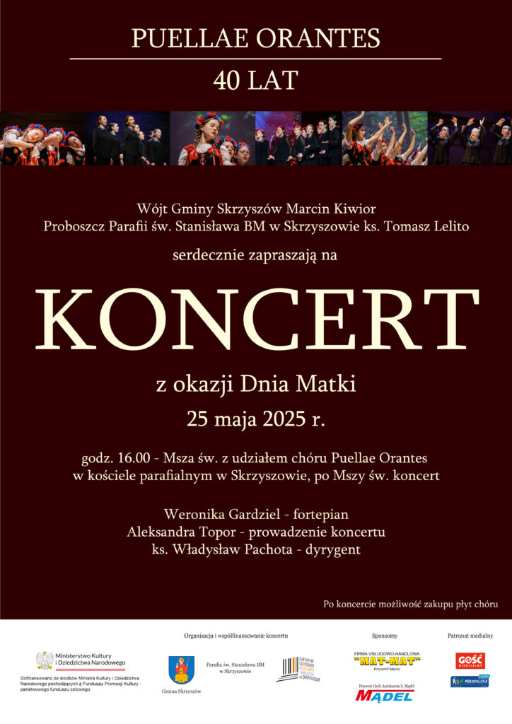 Plakat parafia Skrzyszow