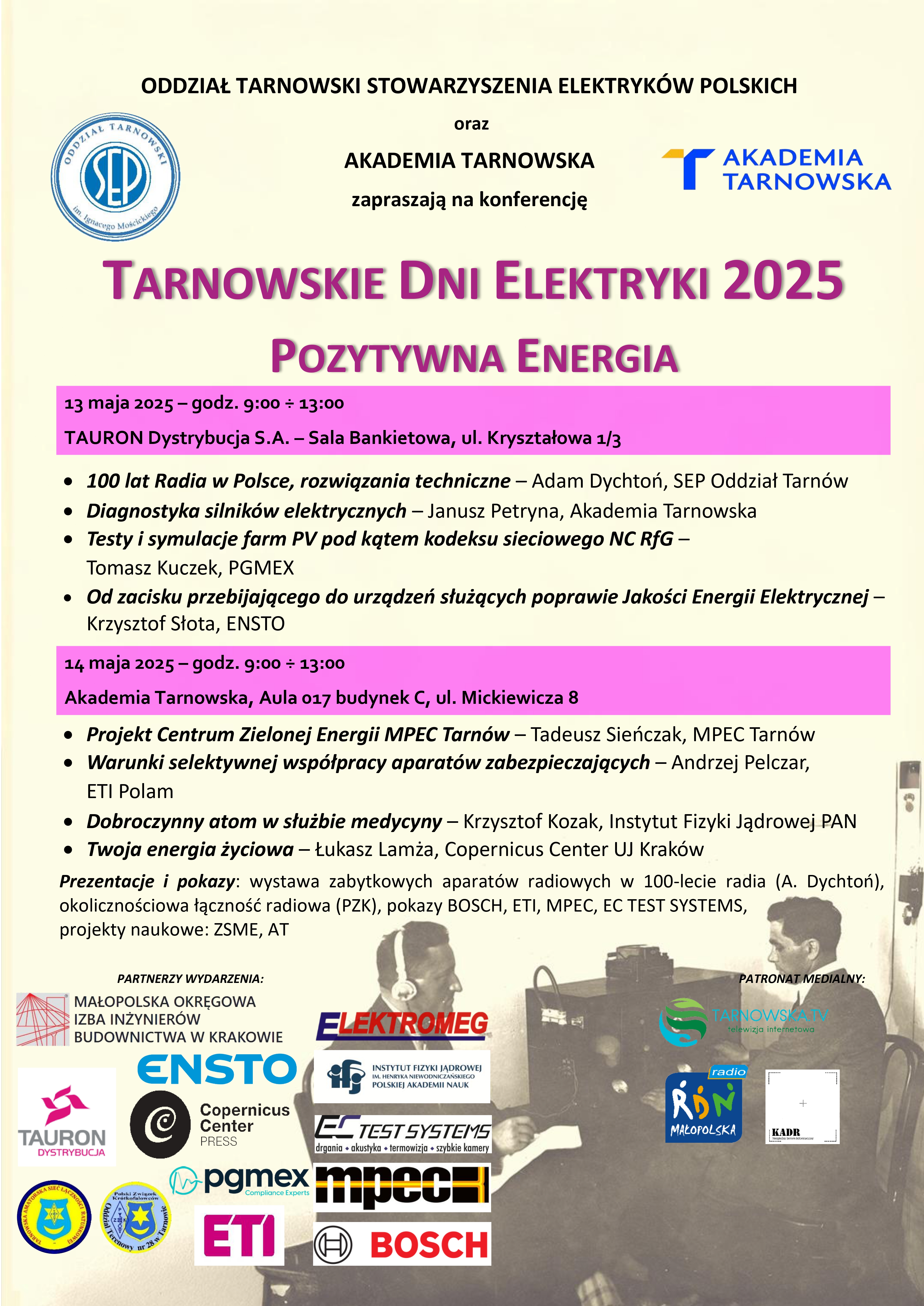 ’Pozytywna energia’ tematem Tarnowskich Dni Elektryki 2025