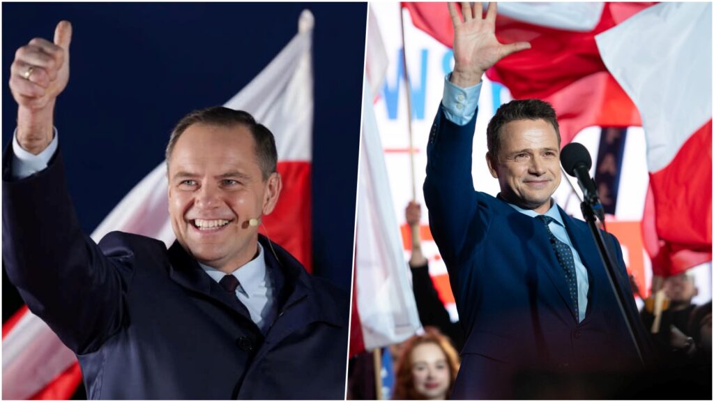 kolaz Nawrocki Trzaskowski