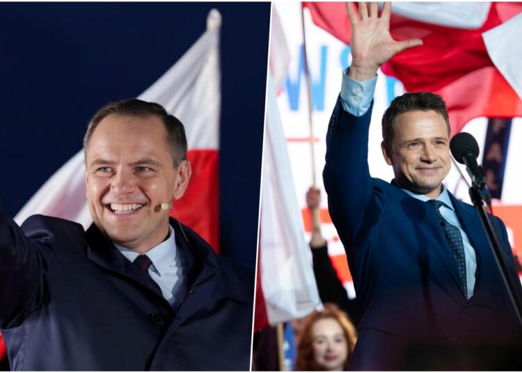 kolaz Nawrocki Trzaskowski