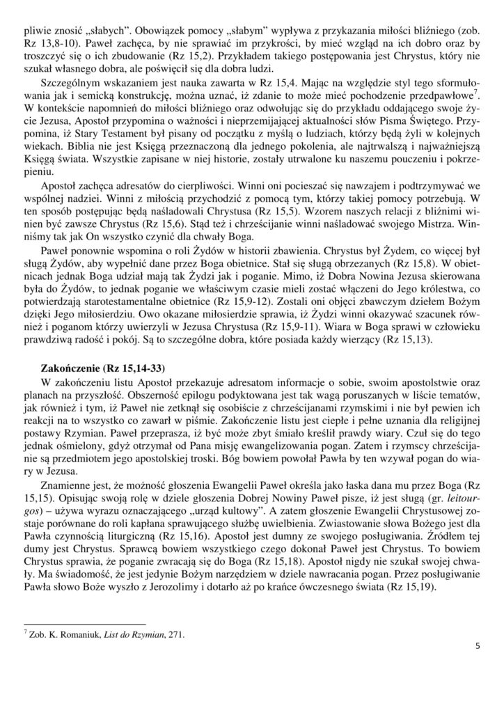 list do rzymian 4 5