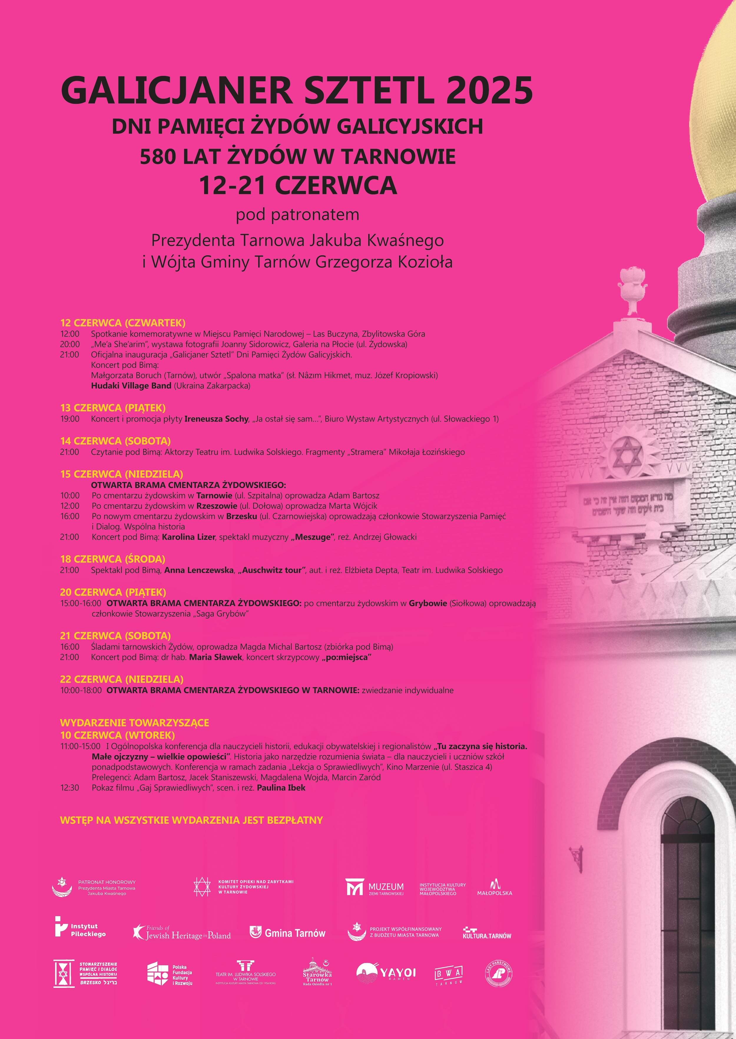 Tarnów. Rozpoczynają się Dni Pamięci Żydów Galicyjskich