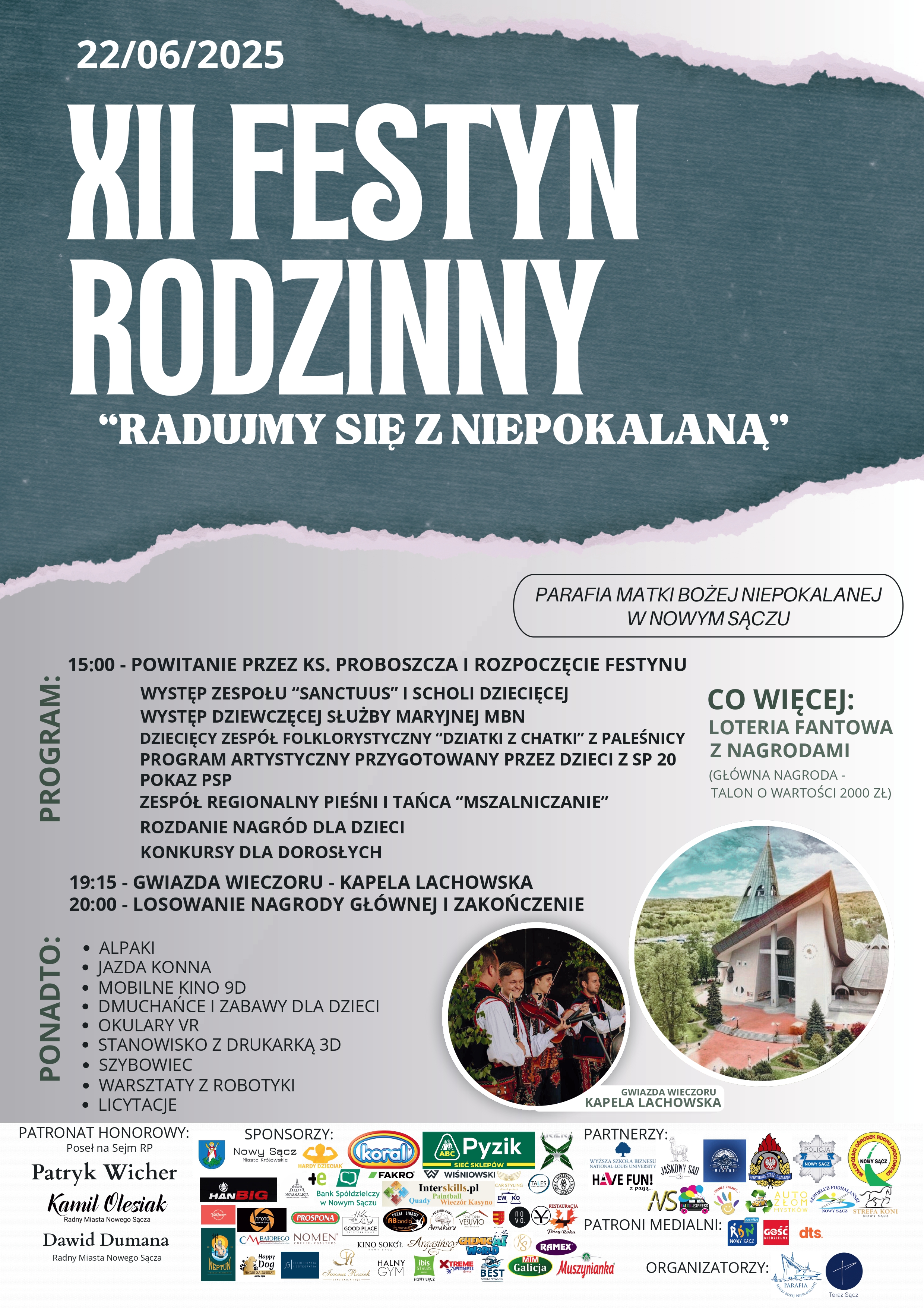 „Radujmy się z Niepokalaną”. Festyn parafialny ze szczytnym celem