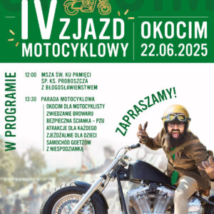 Okocim IV ZJAZD MOTOCYKLOWY plakat A3 20250616 v01MT prev