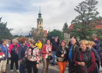 Na zdjęciu KDN podczas wycieczki do Pragi