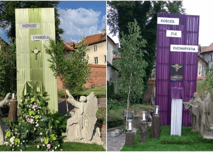 Ołtarze z poprzednich lat wykonane przez Parafialną Radę Duszpasterską w bazylice katedralnej
