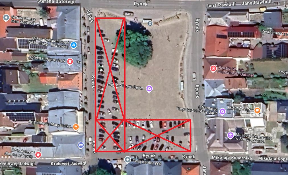 mapa stary sacz