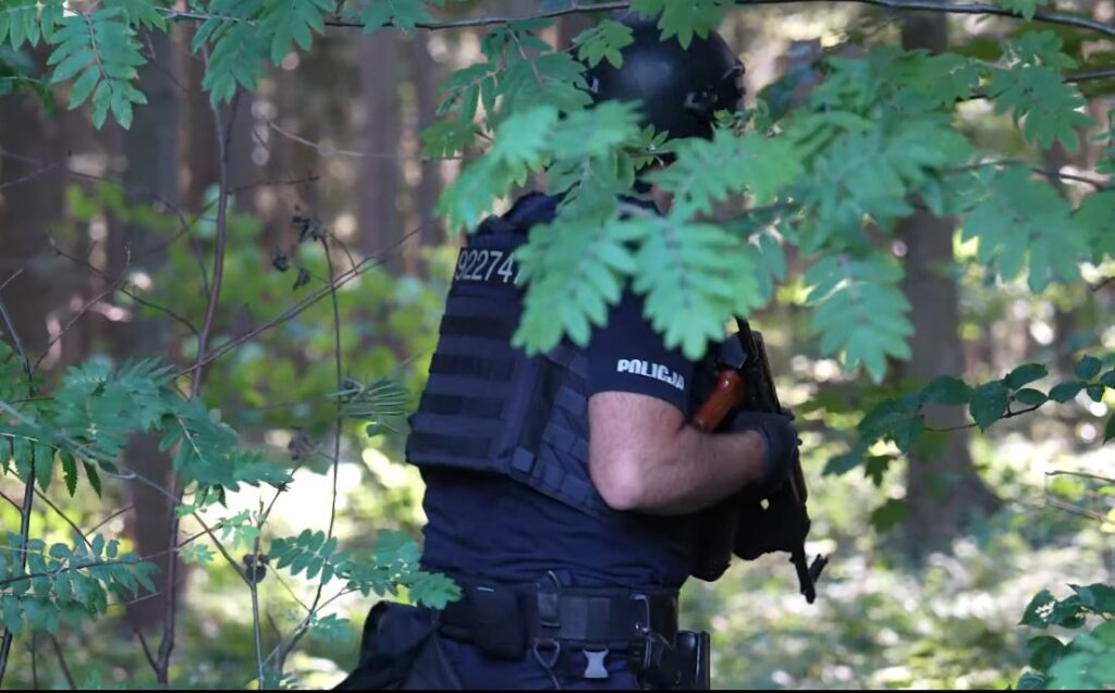 policja stara wies las