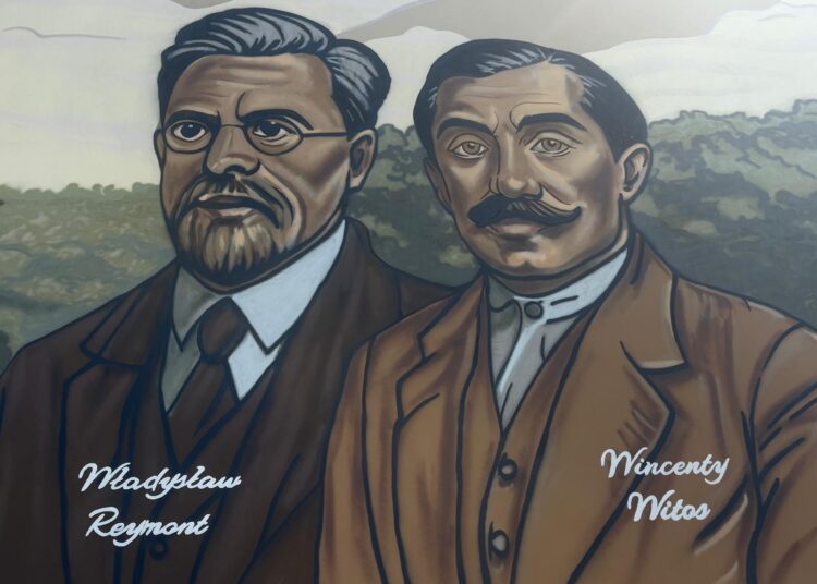 na zdjęciu: fragment nowego muralu w Bogumiłowicach