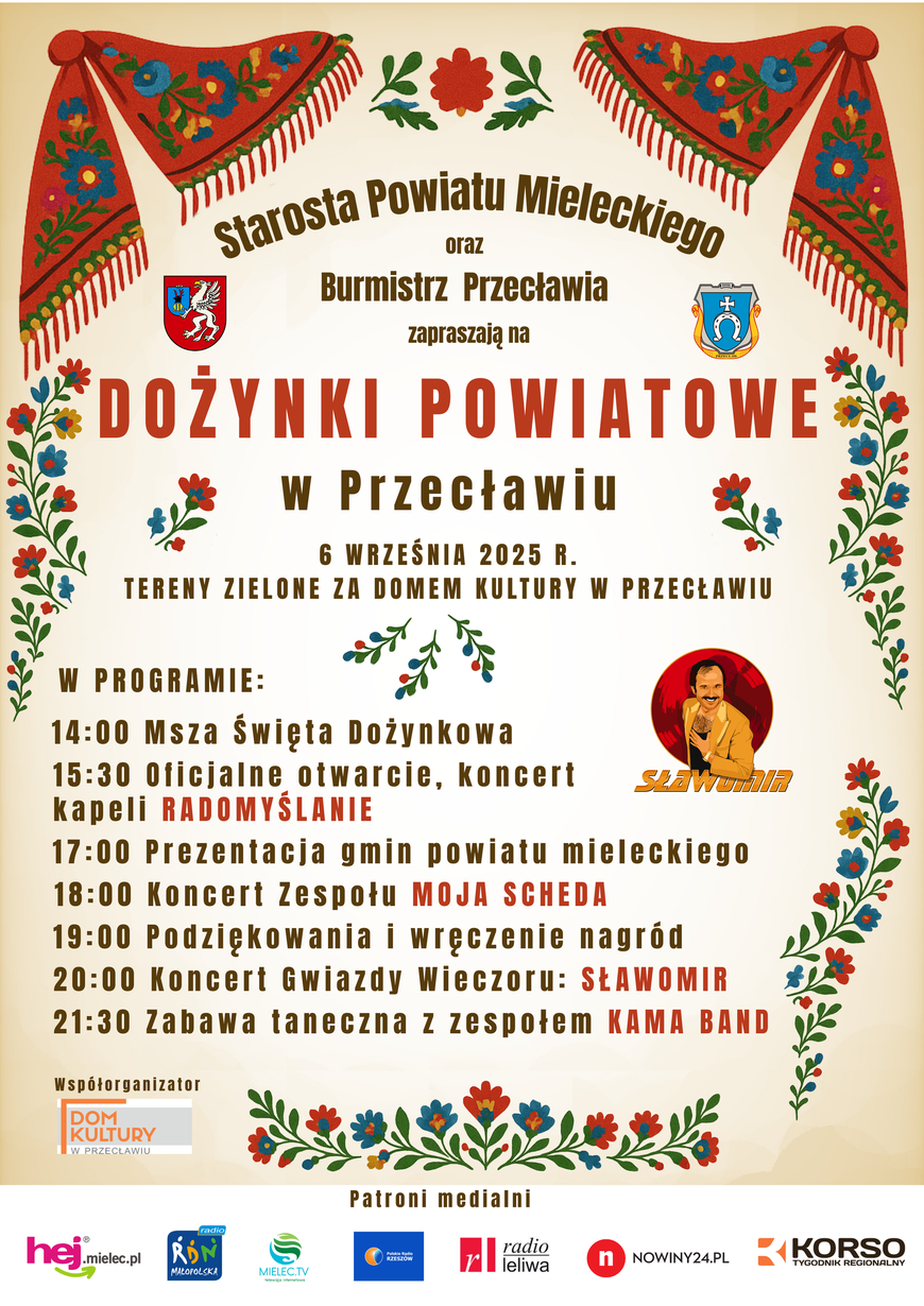 DOŻYNKI POWIATOWE W PRZECŁAWIU 10 Dozynki Powiatowe w Przeclawiu PLAKAT