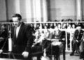 fot. Gmina Wierzchosławice/ Na zdjęciu: Stanisław Mierzwa w czasie pokazowego procesu w 1947 roku