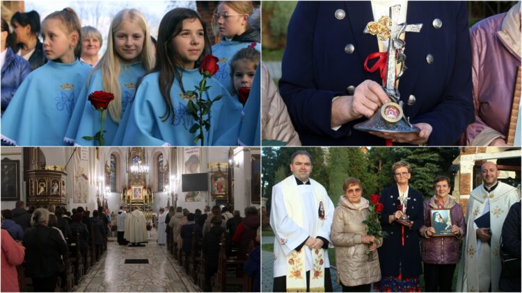 "Cierpliwa, nawet w Niebie" - relikwie świętej Rity uroczyście wprowadzone do kościoła w Bruśniku 1 col