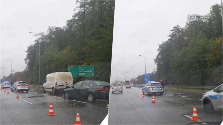 wypadek na ul. Krakowskiej / fot. słuchaczka Wiktoria