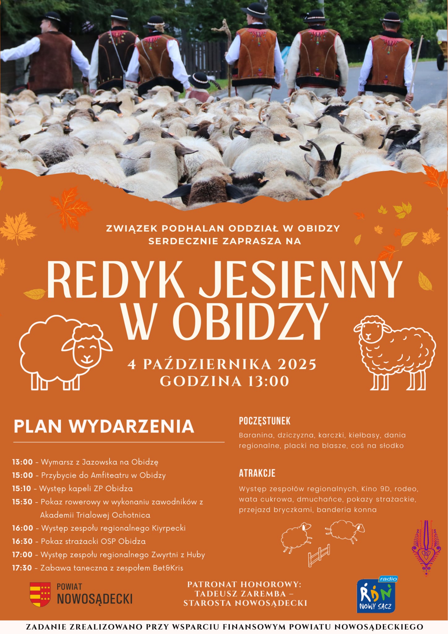 Redyk Jesienny w Obidzy: Będzie gwarnie, smacznie i po góralsku!