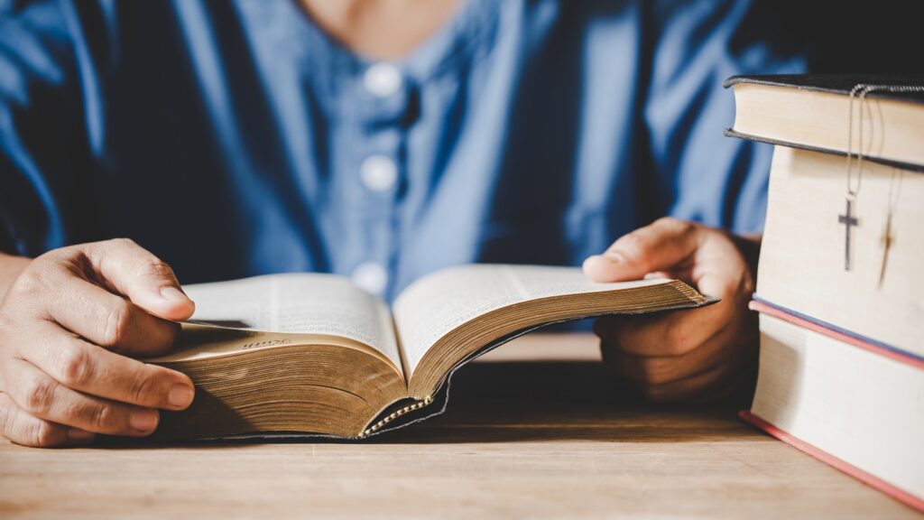 spirituality religion hands folded prayer holy bible church concept faith