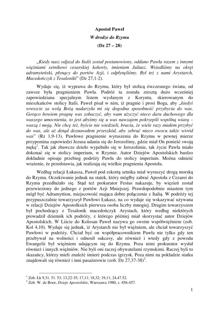 3. Apostol Pawel. W drodze do Rzymu 2.11 1