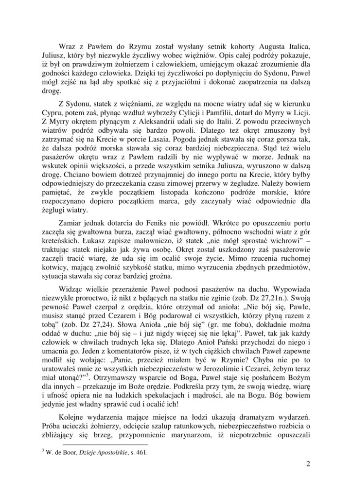 3. Apostol Pawel. W drodze do Rzymu 2.11 2
