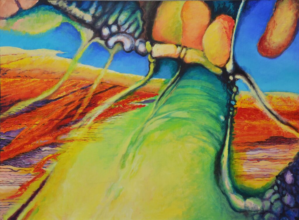 Michal Poreba 2017 Azjera Blara 150x110 cm akryl na plotnie