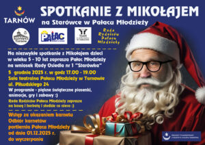 Spotkanie z Mikołajem na Starówce w Pałacu Młodzieży 2 plakat 2025 1