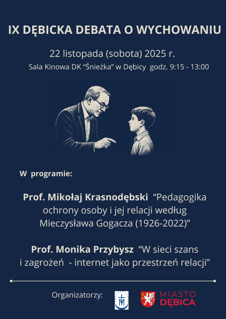 W sieci szans i zagrożeń. IX Dębicka Debata o Wychowaniu 2 plakat