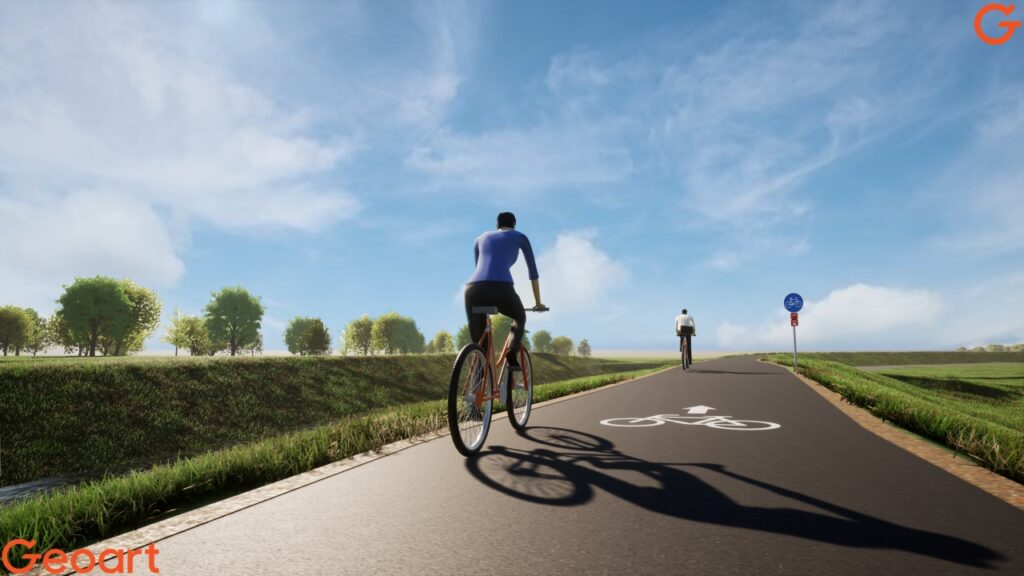 Rowerzyści czekali na tę ścieżkę od lat! Ma powstać jeszcze w 2025 roku 2 sciezka ns wizualizacja