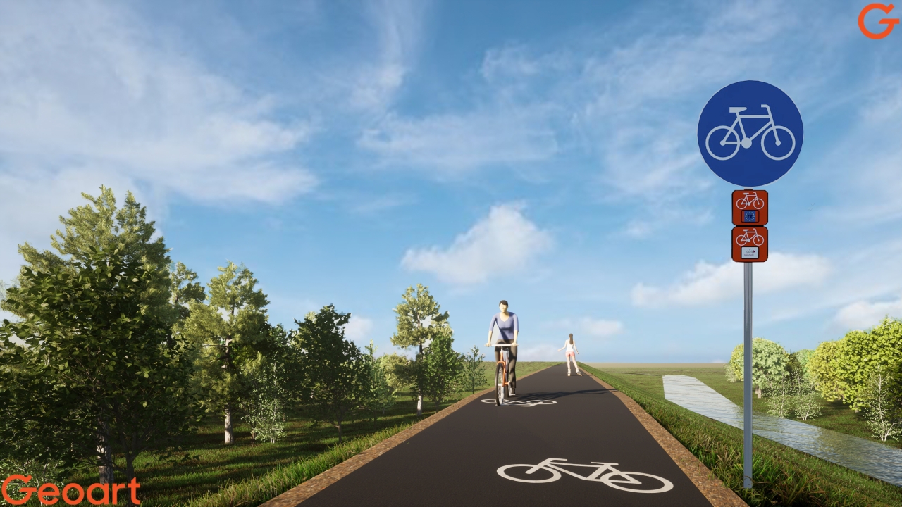 Rowerzyści czekali na tę ścieżkę od lat! Ma powstać jeszcze w 2025 roku 2 sciezka ns wizualizacja2