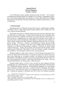 8. Apostol Pawel. List do Filemona cz. I 7.12 1