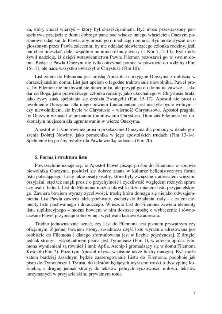 8. Apostol Pawel. List do Filemona cz. I 7.12 7