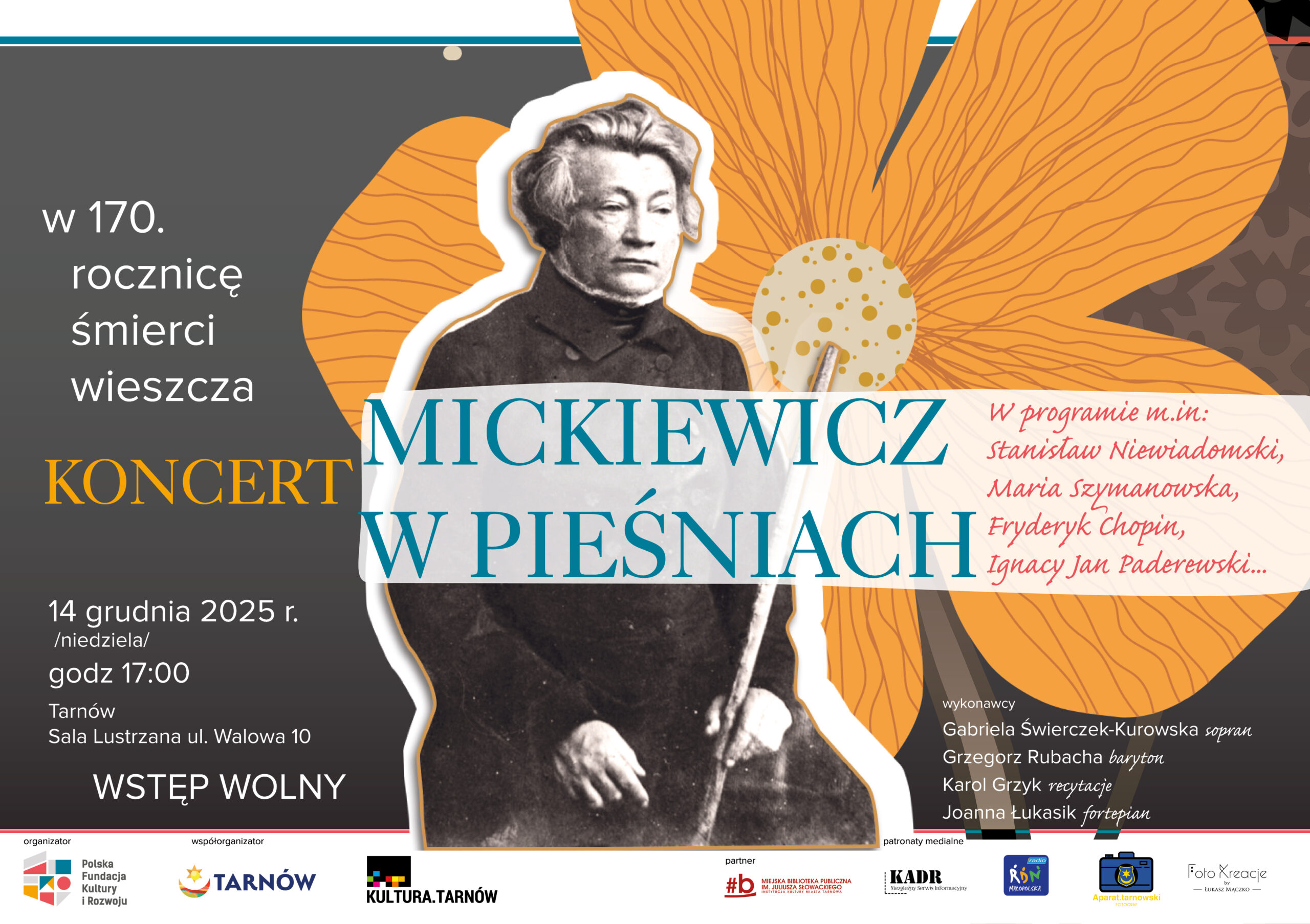 MICKIEWICZ Fundacja Tarnów 2025 – plakat do internetu