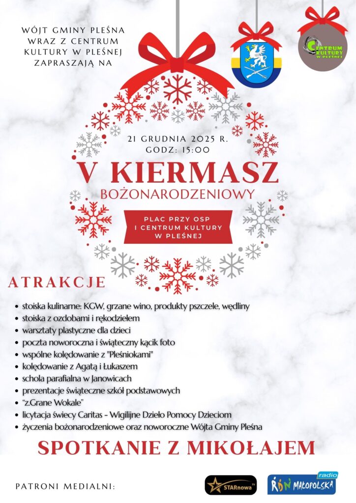 V Kiermasz Bozonarodzeniowy plakat 1