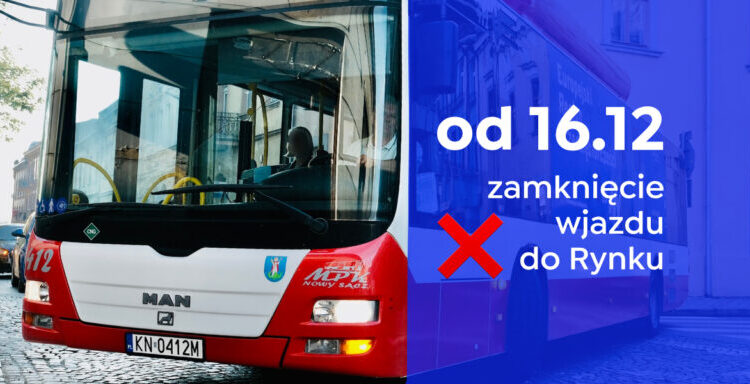 Remont ul. Lwowskiej niedaleko rynku w Nowym Sączu. Sporo zmian w kursowaniu autobusów MPK 1 mpkzamkniecie wjazdu do rynku 04 768x384 1
