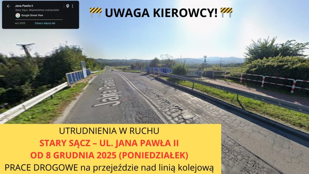 Na wjeździe do Starego Sącza ruszy remont. Wiemy jakich utrudnień trzeba się spodziewać 1 stary sacz
