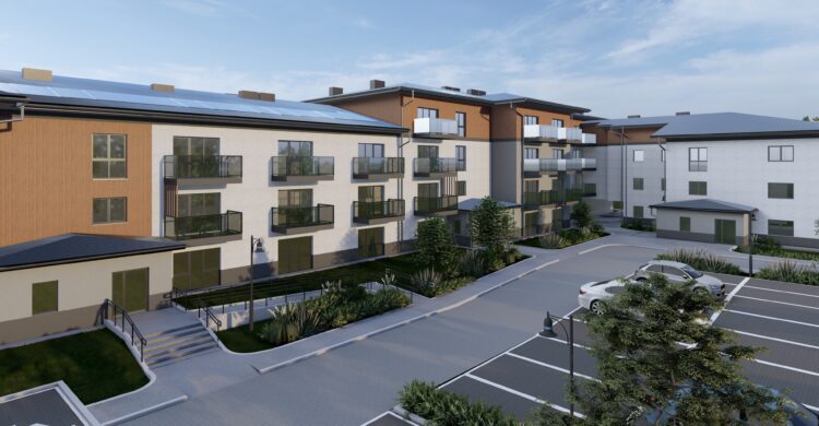 na zdjęciu: wizualizacja budynku przy ul. Krzyskiej