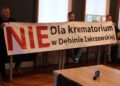 fot. arch. RDN/protest mieszkańców przeciwko planowanej budowie pierwszego krematorium w Dębinie Zakrzowskiej/3.10.2025