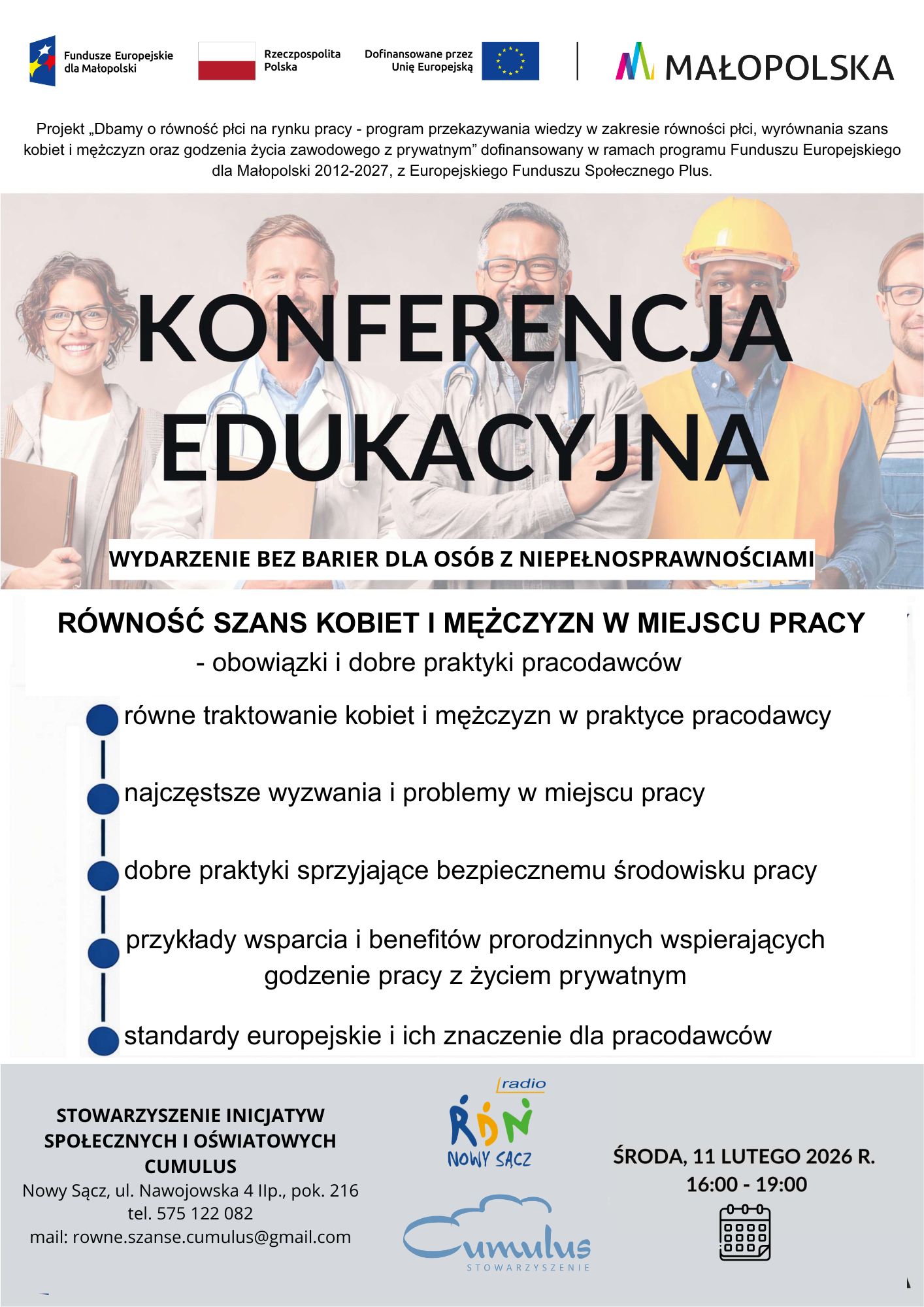 Konferencja dla przedsiębiorców. Jak wyrównać szanse kobiet i mężczyzn na rynku pracy?
